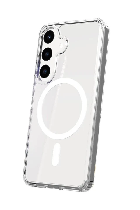 uryport Samsung Galaxy S25 FE Kılıf Magneticsafe Şeffaf Silikon - Şeffaf