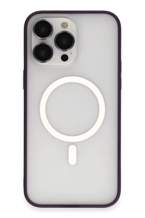Joko Apple iPhone 14 Pro Max Kılıf Martin Lens Magneticsafe Kapak - Derin Mor