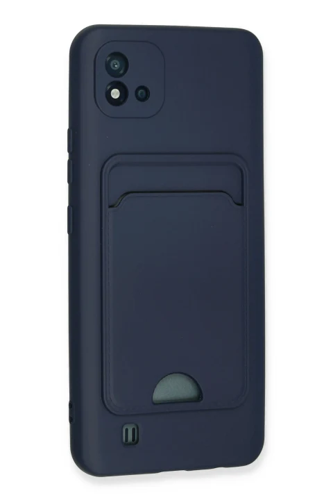 uryport Realme C11 2021 Kılıf Kelvin Kartvizitli Silikon - Lacivert