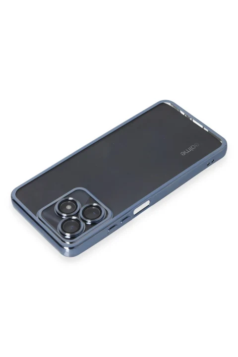 uryport Realme C53 Kılıf Razer Lensli Silikon - Açık Mavi