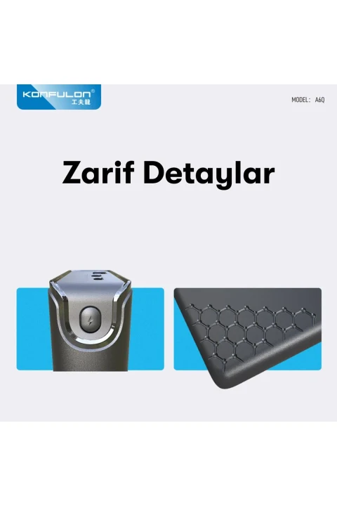 Konfulon A6Q 22.5W Usb 3.0 ve 20W Type-C Çıkışlı 10.000 mAh PD Powerbank - Siyah