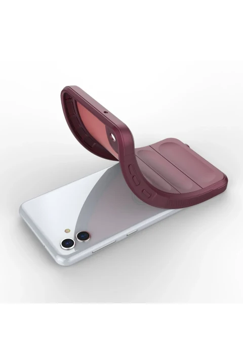 uryport Samsung Galaxy A04 Kılıf Optimum Silikon - Bordo