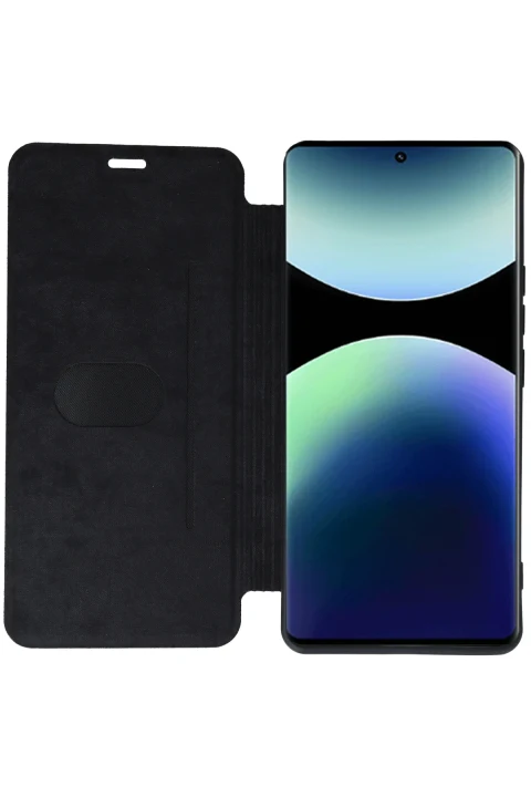 uryport Xiaomi Redmi Note 14 Pro 4G Kılıf Flip Cover - Taba