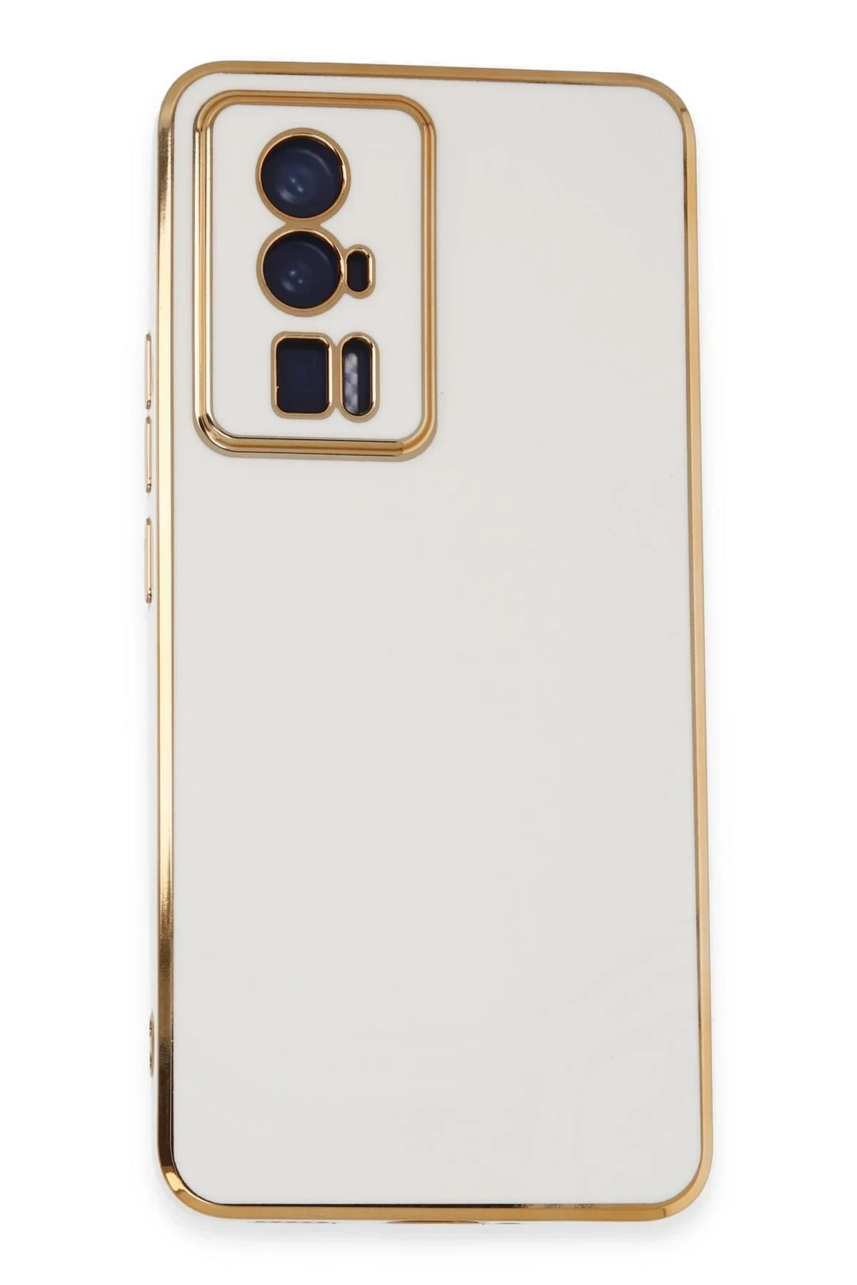 uryport Xiaomi Poco F5 Pro Kılıf Volet Silikon - Beyaz