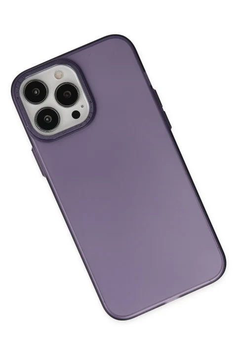 uryport Apple iPhone 13 Pro Kılıf Modos Metal Kapak - Derin Mor