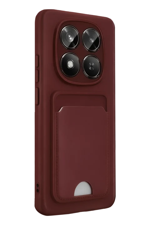 uryport Xiaomi Redmi Note 15 Pro 4G Kelvin Kartvizitli Silikon - Bordo