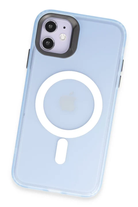 Joko Apple iPhone 11 Kılıf Mateks Magsafe Kapak - Sierra Blue
