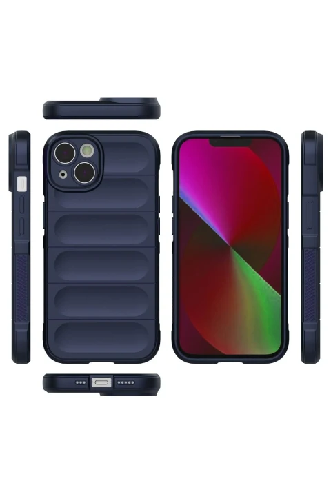 uryport Apple iPhone 13 Kılıf Optimum Silikon - Lacivert