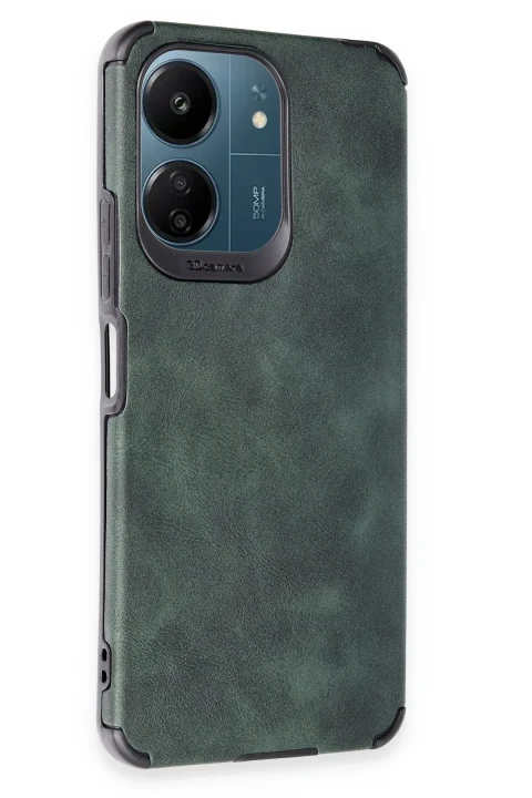 uryport Xiaomi Redmi 13C Kılıf Loop Deri Silikon - Yeşil