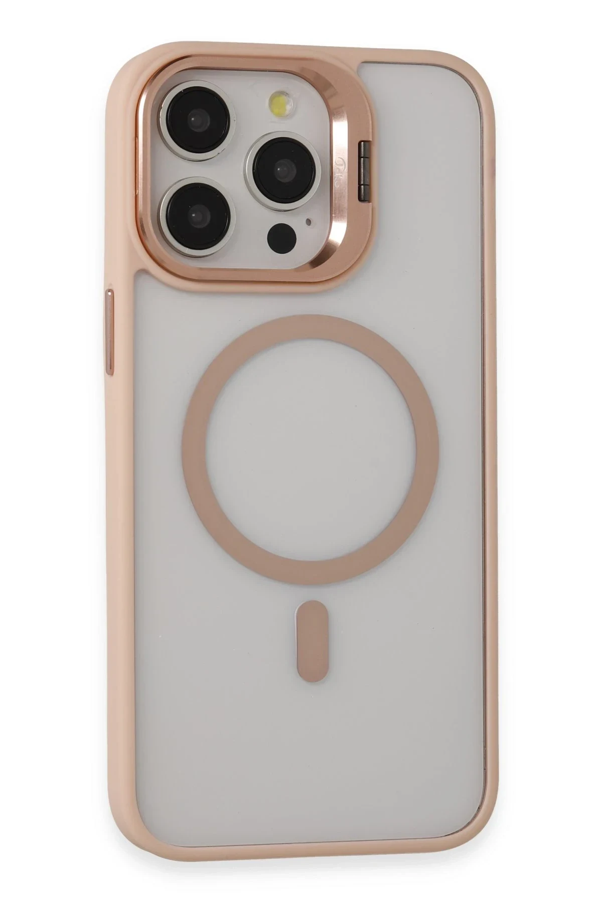 Joko Apple iPhone 14 Pro Max Kılıf Roblox Lens Magsafe Standlı Kapak - Pudra