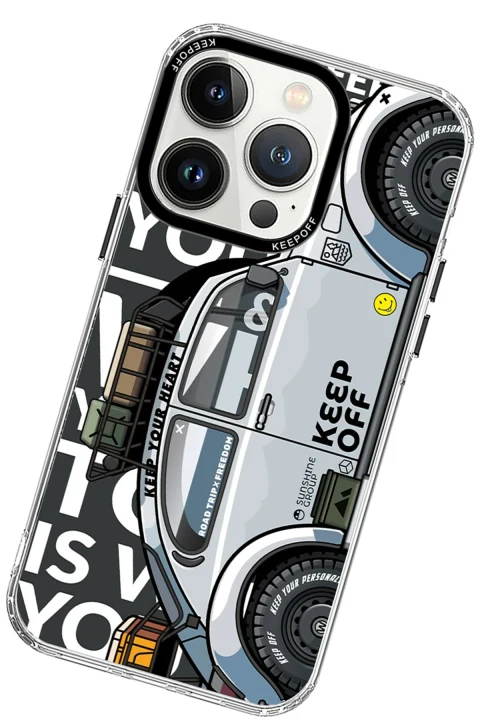 Keep Off Apple iPhone 15 Pro Max Cross Country Travel Magsafe Kapak - Highway