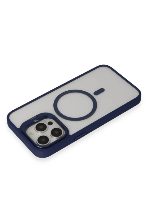 Joko Apple iPhone 14 Pro Kılıf Roblox Lens Magsafe Standlı Kapak - Lacivert