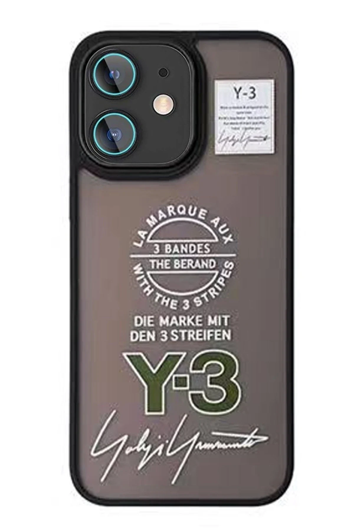 Movenchy Apple iPhone 11 Terra Desenli Kapak - Siyah - 1