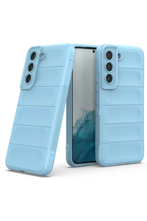 uryport Samsung Galaxy S21 Kılıf Optimum Silikon - Sky Blue