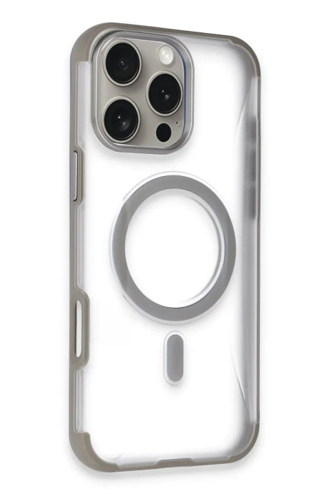 Joko Apple iPhone 16 Pro Hilton Magsafe Kapak - Titan Gri