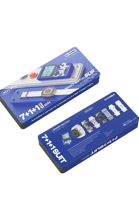 Karler Bass K3 Kombo 7 Adet Kordon ve Ekstra Atari Hediyeli Konuşma Özellikli Akıllı Saat - Mavi
