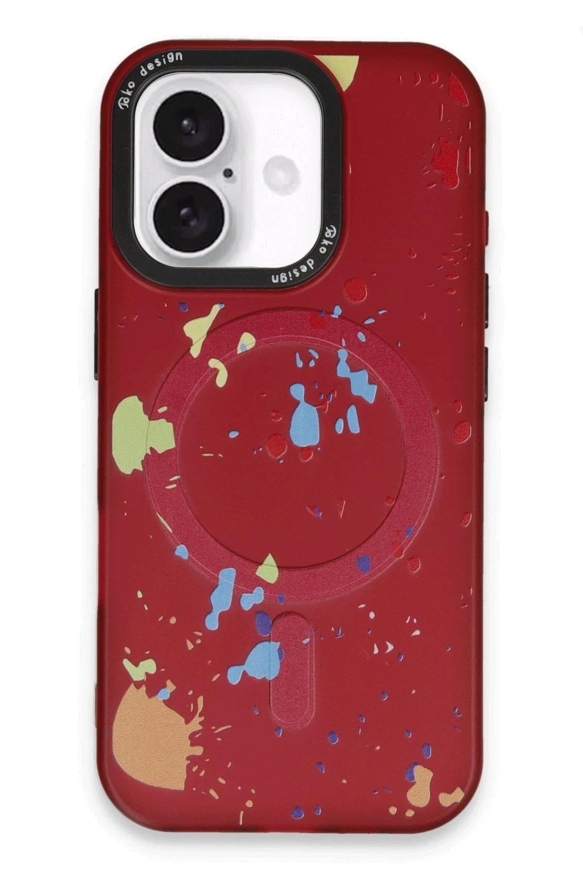 Joko Apple iPhone 16 Colorful Magsafe Kapak - Kırmızı