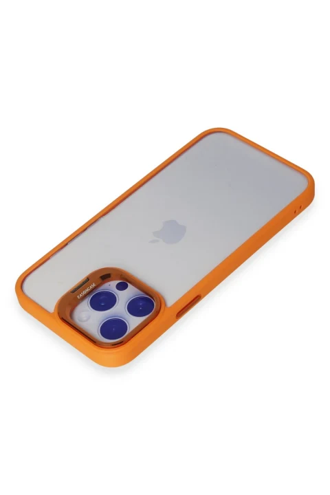 Joko Apple iPhone 15 Pro Kılıf Roblox Lens Standlı Kapak - Turuncu