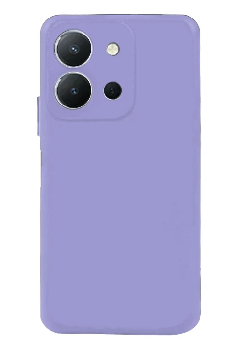 uryport Vivo Y36 Kılıf Nano içi Kadife Silikon - Lila