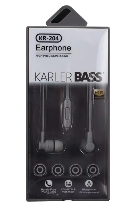 Karler Bass KR-204 Kablolu Kulaklık - Siyah