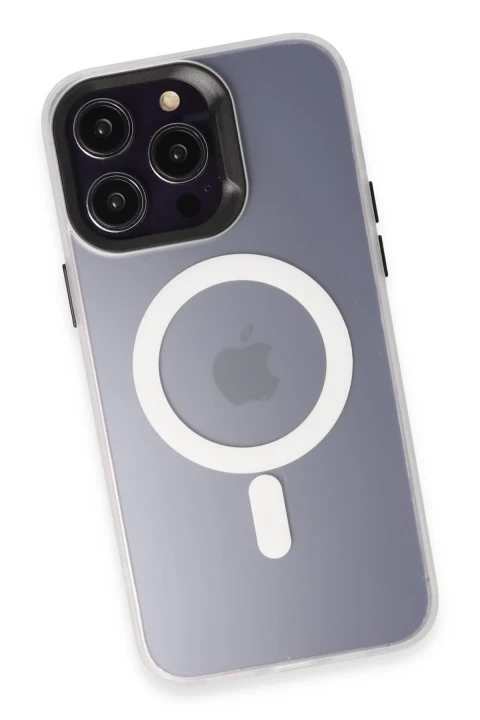 Joko Apple iPhone 13 Pro Max Kılıf Mateks Magsafe Kapak - Beyaz