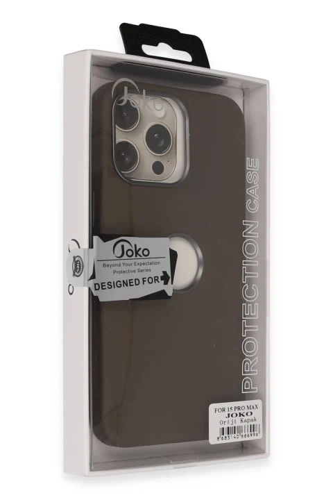 Joko Apple iPhone 15 Pro Max Oriji Kapak - Kahverengi