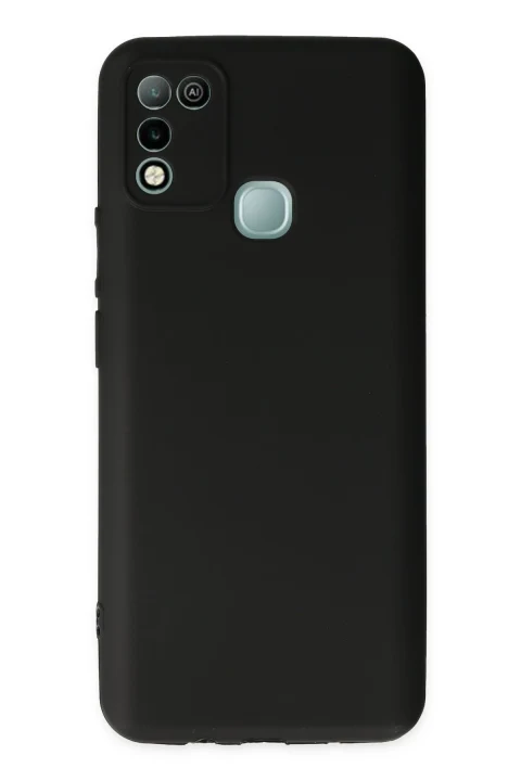 uryport İnfinix Hot 10 Play Kılıf First Silikon - Siyah