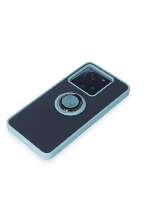 uryport Xiaomi Mi 13T Kılıf Montreal Yüzüklü Silikon Kapak - Buz Mavi