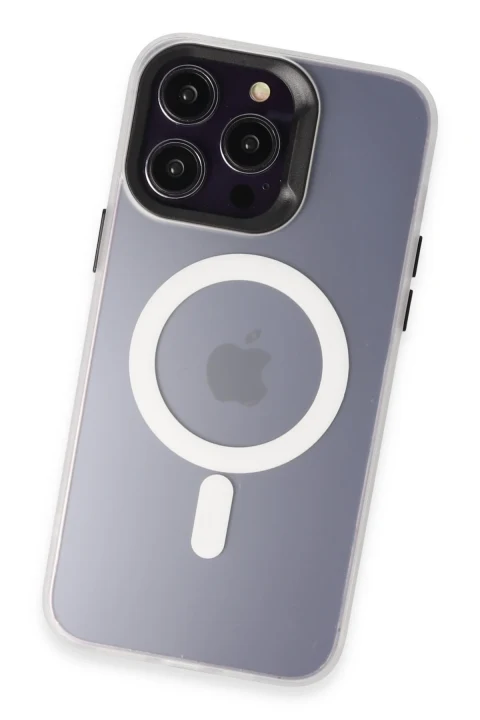 Joko Apple iPhone 15 Pro Kılıf Mateks Magsafe Kapak - Beyaz