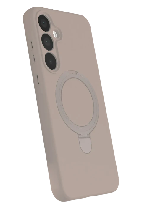 uryport Samsung Galaxy A55 5G Regal Magsafe Standlı Kapak - Çöl Titanyum
