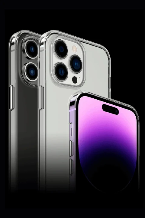 uryport Apple iPhone 15 Pro Kılıf Tron Şeffaf Magsafe Kapak - Siyah