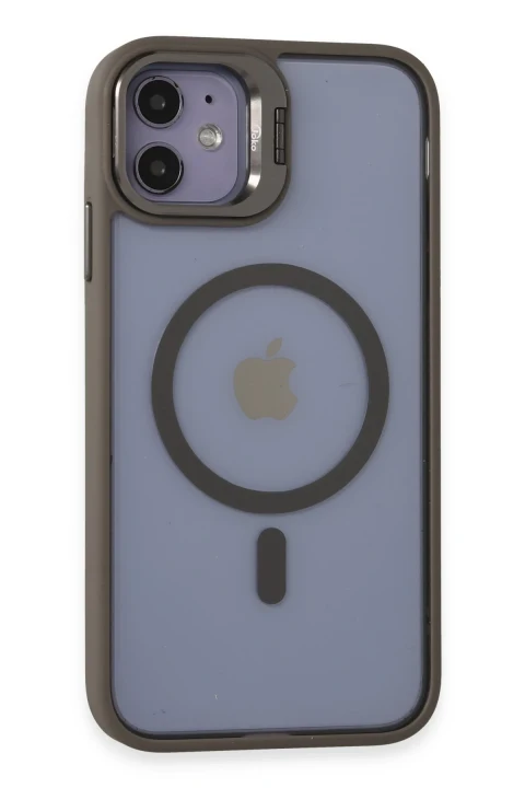 Joko Apple iPhone 11 Kılıf Roblox Lens Magsafe Standlı Kapak - Titan Gri