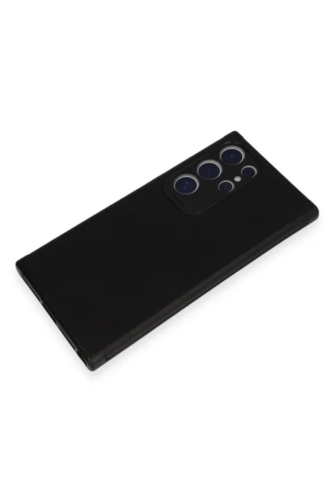 uryport Samsung Galaxy S24 Ultra Kılıf Loop Deri Silikon - Siyah