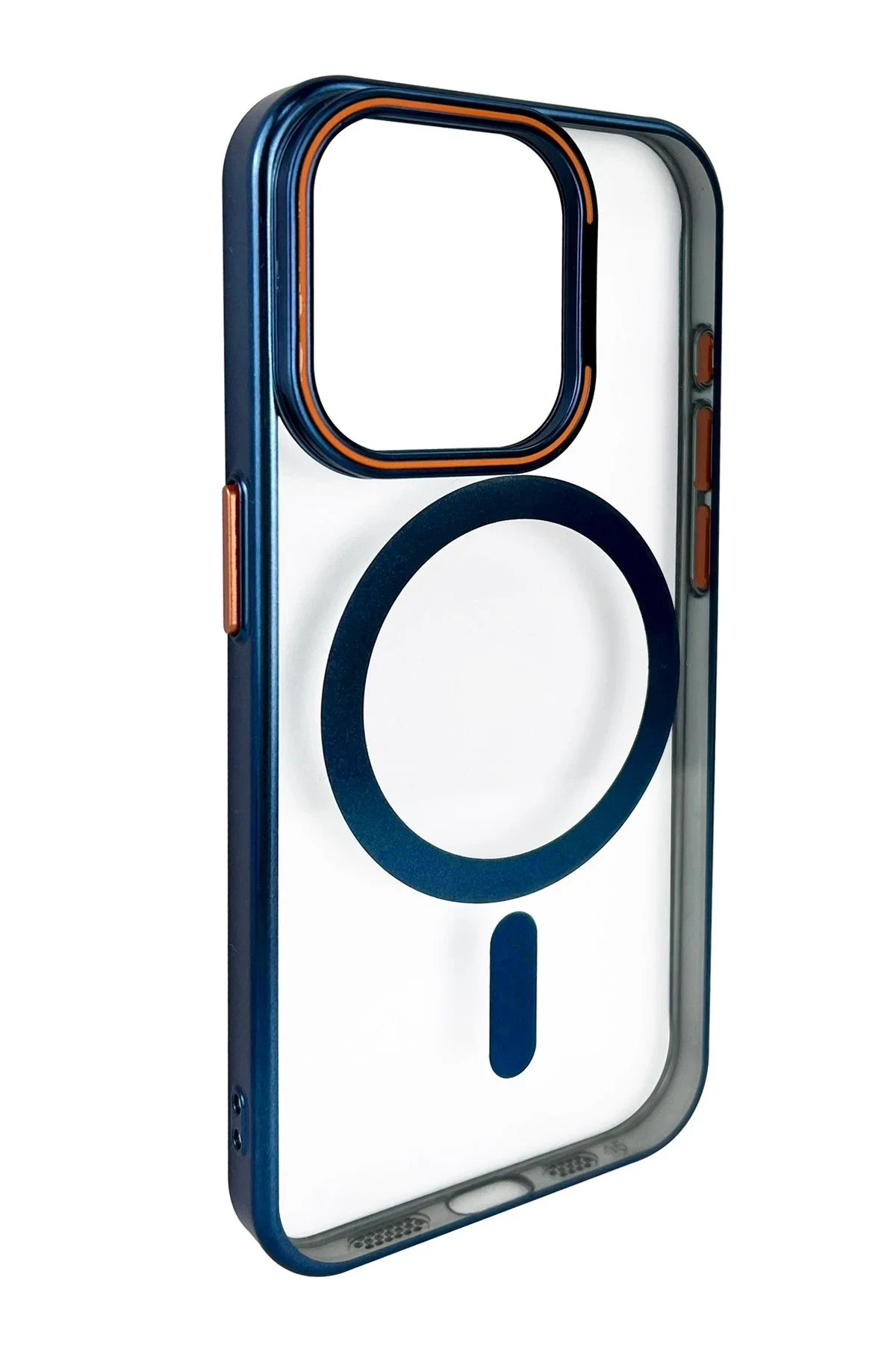 Joko Apple iPhone 15 Crown Lens Standlı Magsafe Kapak - Lacivert