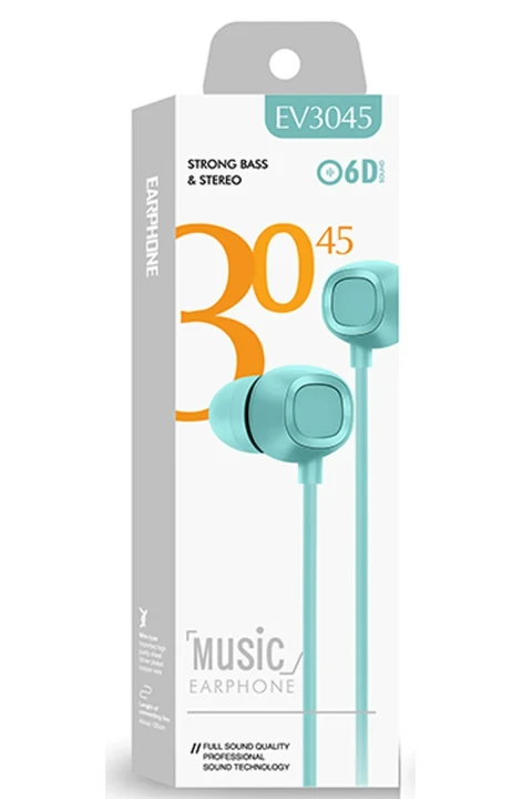 Karler Bass EV-3045 Kablolu Kulaklık - Mavi