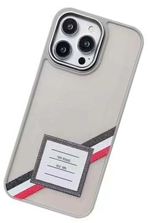 Movenchy Apple iPhone 15 Pro Terra Desenli Kapak - Gri - 1