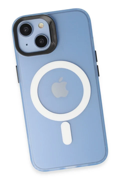 Joko Apple iPhone 15 Kılıf Mateks Magsafe Kapak - Sierra Blue