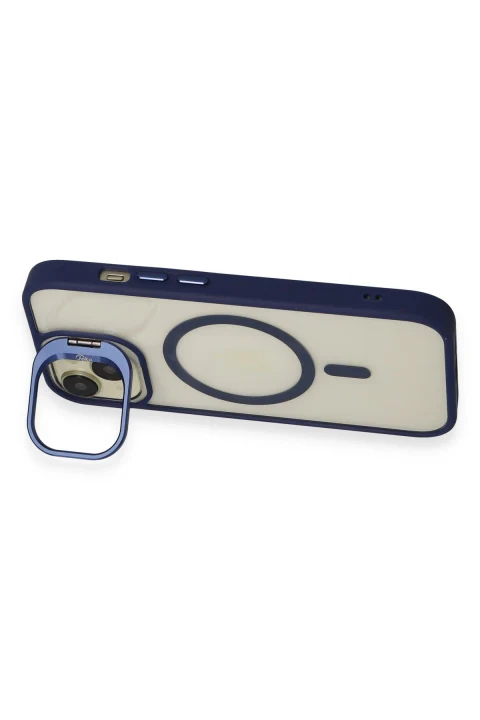 Joko Apple iPhone 14 Kılıf Roblox Lens Magsafe Standlı Kapak - Pudra