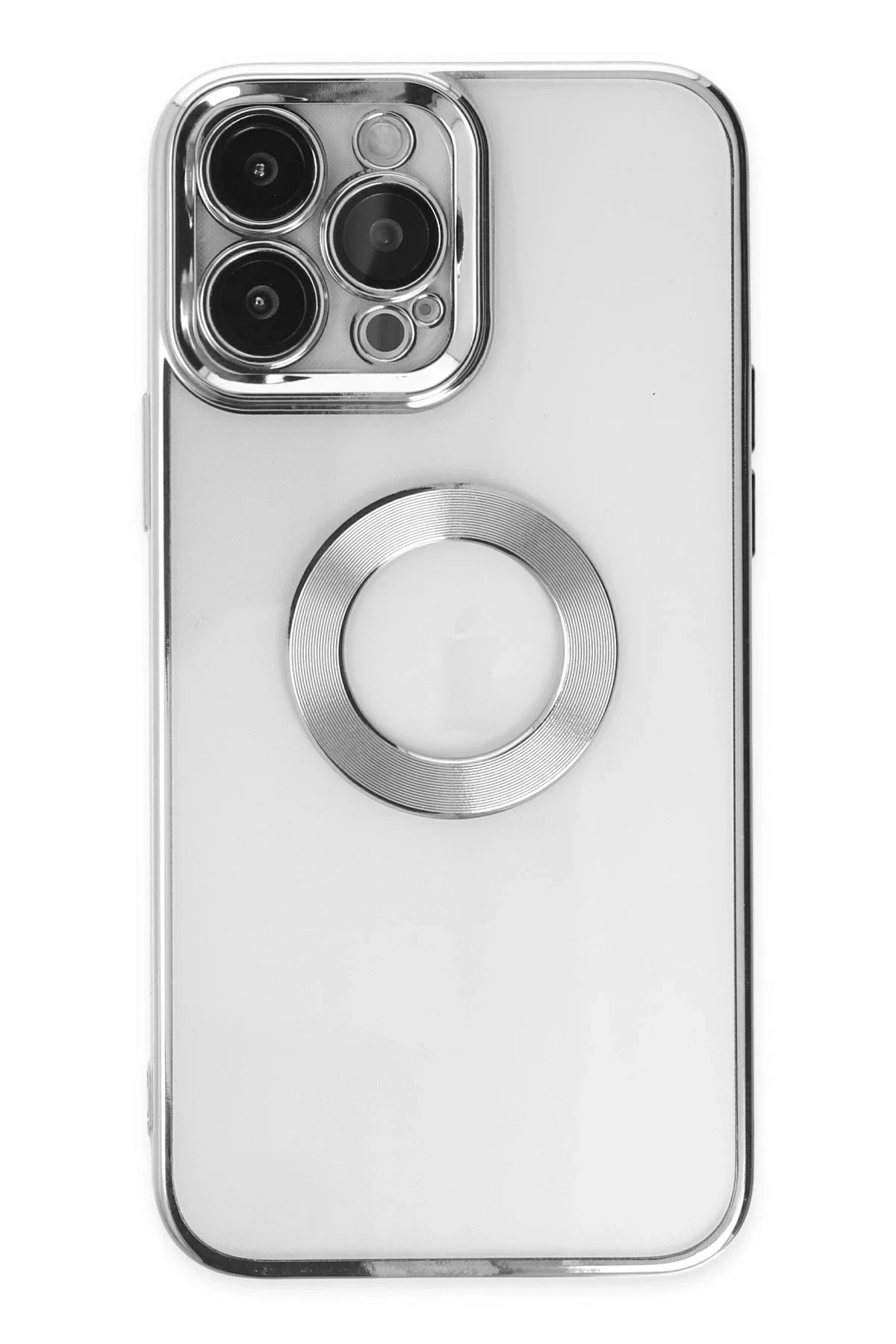 uryport Apple iPhone 13 Pro Kılıf Slot Silikon - Gümüş