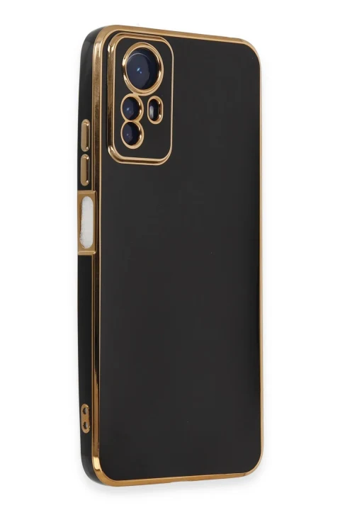 uryport Xiaomi Redmi Note 12S Kılıf Volet Silikon - Siyah
