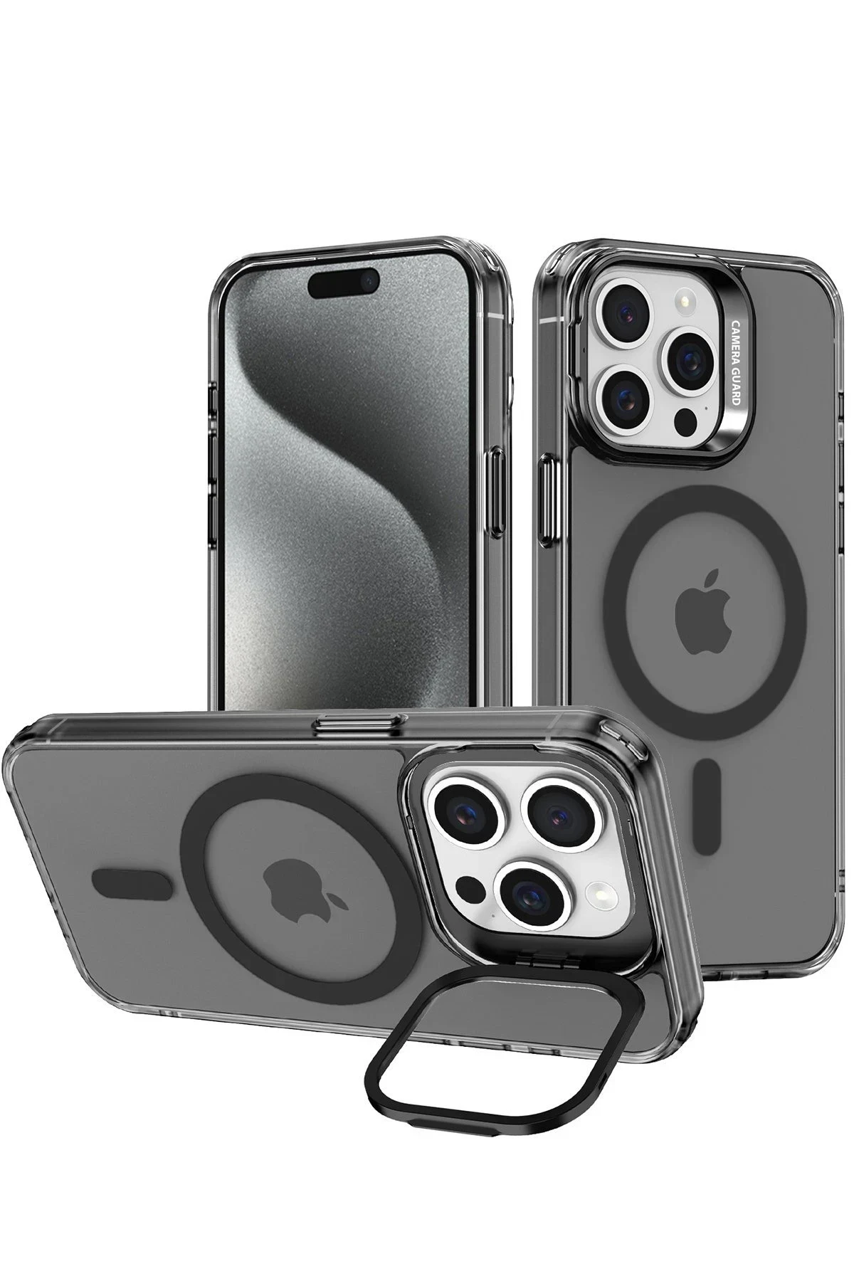 Joko Apple iPhone 16 Pro Max Armor Magsafe Kapak - Siyah
