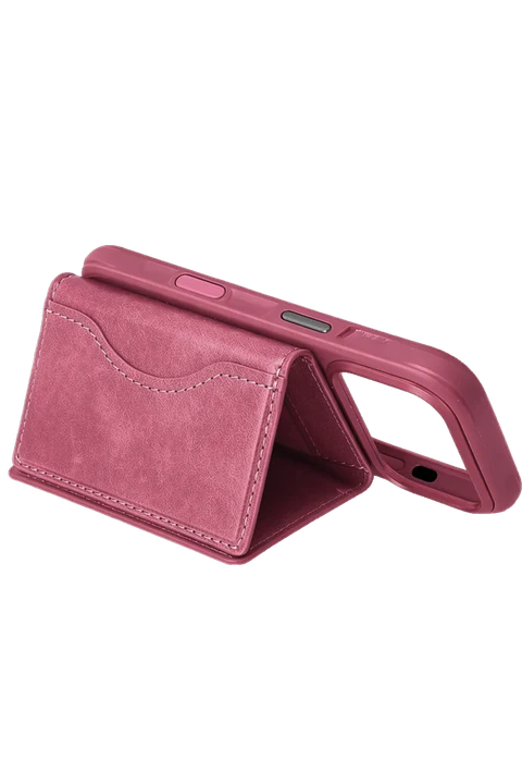 Joko Tema Magsafe Deri Kartlık - Pembe