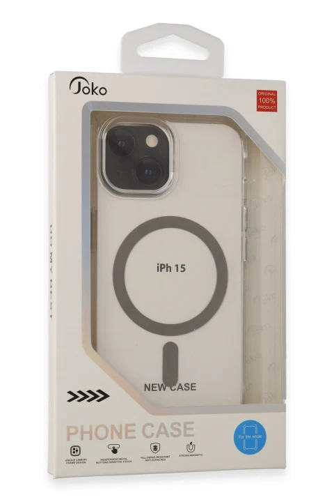 Joko Apple iPhone 15 Bubble Magsafe Kapak - Lacivert