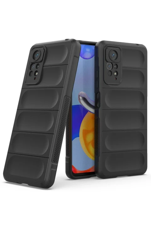 uryport Xiaomi Redmi Note 11 Pro Kılıf Optimum Silikon - Siyah