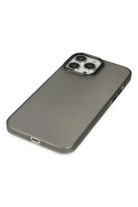uryport Apple iPhone 13 Pro Kılıf Modos Metal Kapak - Siyah