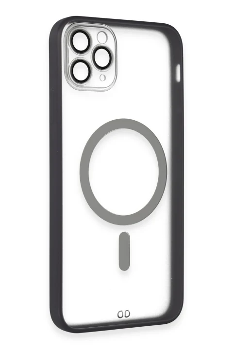 uryport Apple iPhone 11 Pro Kılıf Grand Magneticsafe Kapak - Siyah