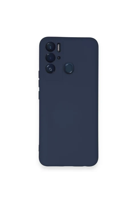 uryport Tecno Pova Neo Kılıf Nano içi Kadife Silikon - Lacivert