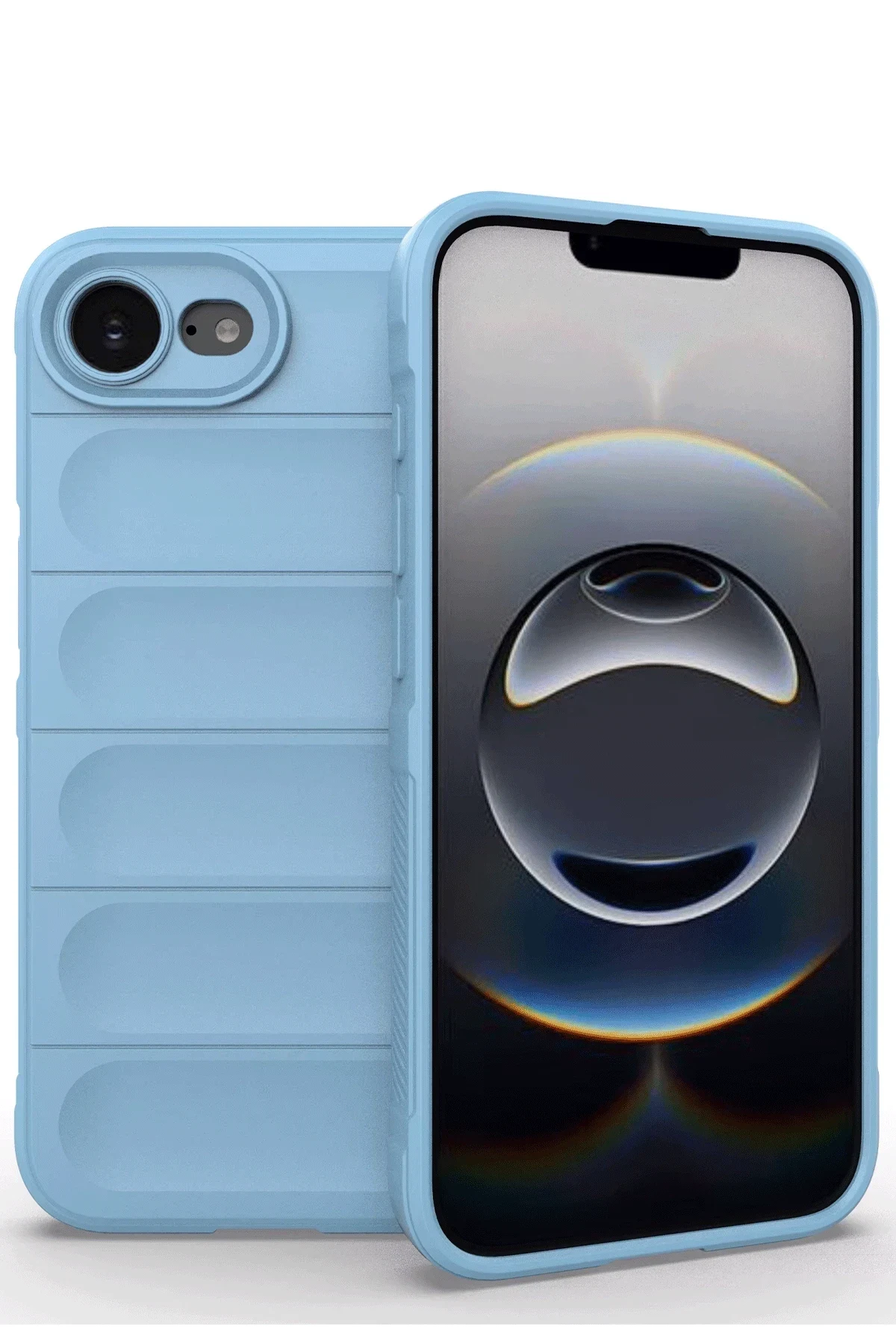 uryport Apple iPhone 16E Kılıf Optimum Silikon - Sky Blue