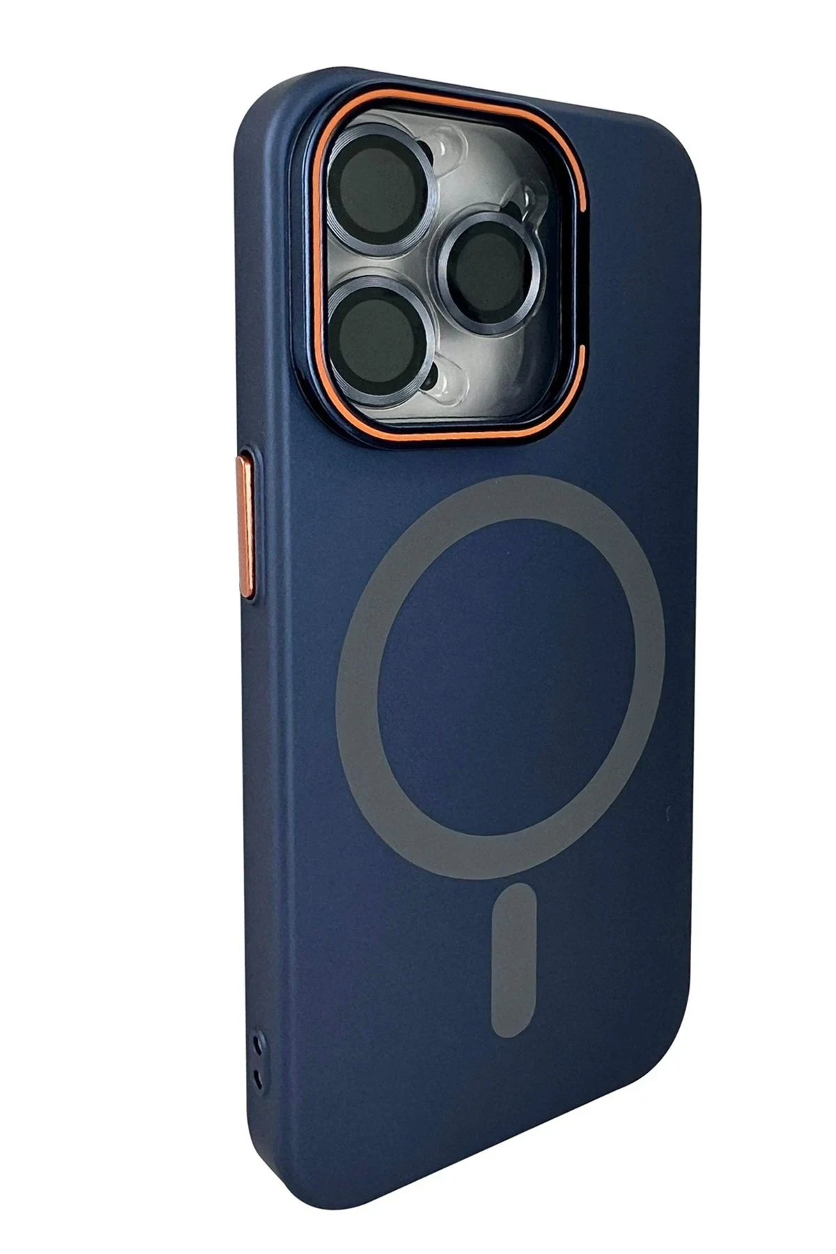 Joko Apple iPhone 15 Pro Max Drago Lens Standlı Magsafe Kapak - Lacivert