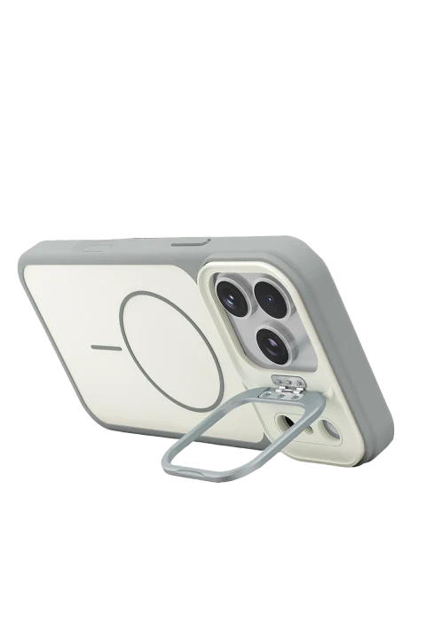 Joko Apple iPhone 17 Pro Max/18 Pro Max Pale Magsafe Standlı Kapak - Beyaz